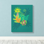 Tropical Art Canvas (Insitu (Houten vloer))