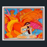 Tropical Asian Art Deco Print ca. 1934- 16 x 20<br><div class="desc">Vibranly gekleurde,  Tropische Aziatische Art Deco Afdruk - 16x20</div>