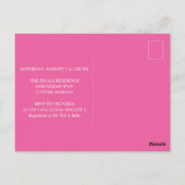 Tropical Baby Shower Invitations Aloha Briefkaart (Achterkant)