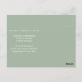 Tropical Baby Shower Invitations Aloha Briefkaart (Achterkant)