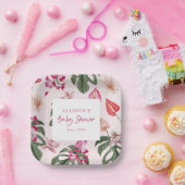 Tropical Baby Shower Papieren Bordje (Feest)