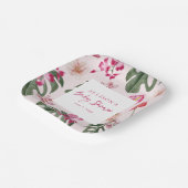 Tropical Baby Shower Papieren Bordje (Gebogen)