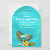 Tropical Bachelorette Party Blue Waves Kaart (Voorkant)