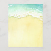 Tropical Bachelorette Party Budget Uitnodiging (Achterkant)