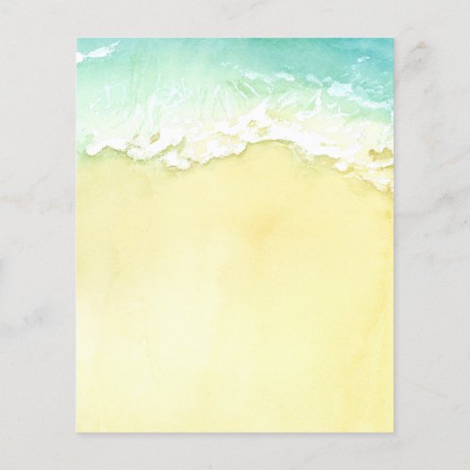 Tropical Bachelorette Party Budget Uitnodiging (Achterkant)