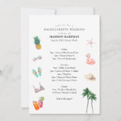 Tropical Bachelorette Weekend Route Kaart (Voorkant)