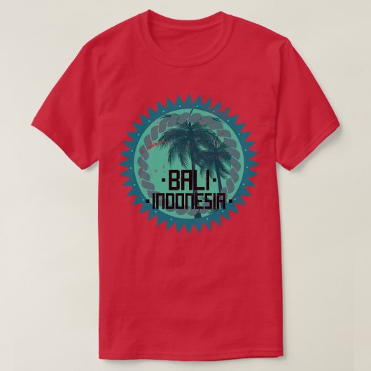Tropical Bali Indonesia T-shirt (Design voorkant)