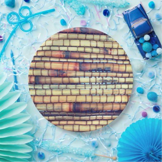 Tropical Bamboo Dinner Party Paper Bord (Feest)