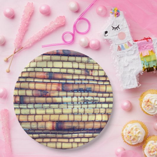 Tropical Bamboo Dinner Party Paper Bord (Feest)