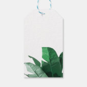 Tropical Banana Leaf Wedding Dank u Labels Cadeaulabel (Achterkant)