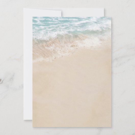 Tropical Bat Mitzvah Kaart (Achterkant)