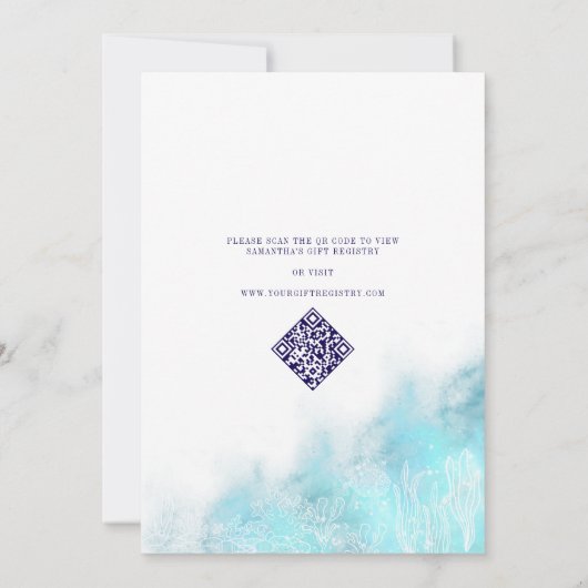 Tropical Beach Alles wat ik Zee is liefde Vrijgeze Kaart (Achterkant)