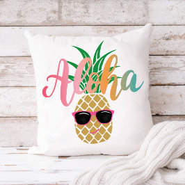 Tropical Beach Aloha Ananas Zonnebril Kussen