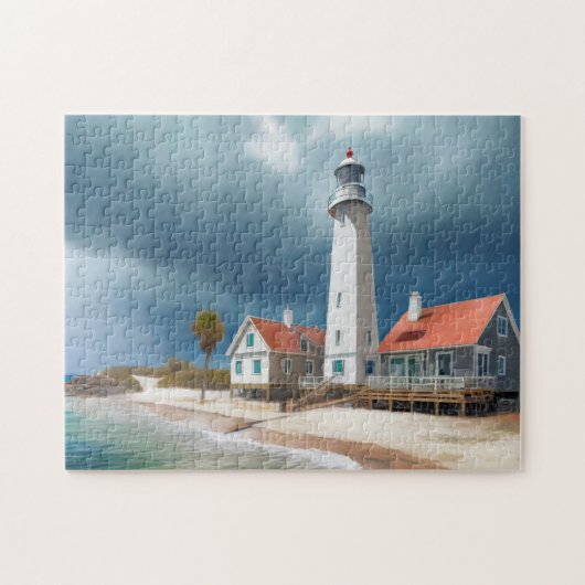 Tropical Beach Art Easy Brain Art Puzzel Foto Puz (Horizontaal)
