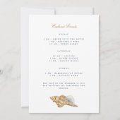 Tropical Beach Bachelor Weekend Invitation Kaart (Achterkant)