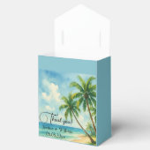 Tropical Beach Bestemming Bruiloft Dank u Bedankdoosjes (Geopend)