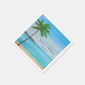 Tropical Beach Bestemming Bruiloft Dank u Servet (Hoek)