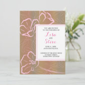 Tropical Beach Bestemming Bruiloft uitnodiging (Staand voorkant)