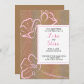 Tropical Beach Bestemming Bruiloft uitnodiging (Voorkant / Achterkant)