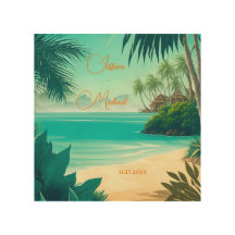 Tropical Beach Bestemming Passen getrouwd Huwelijk