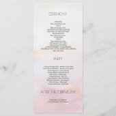 Tropical Beach Bloemen Trouwprogramma's Programmakaart (Achterkant)