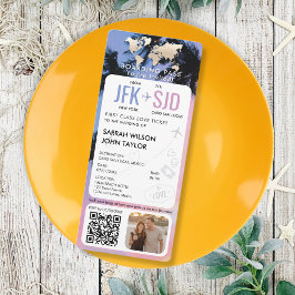 Tropical Beach Boarding Pass-ticketbestemming Kaart