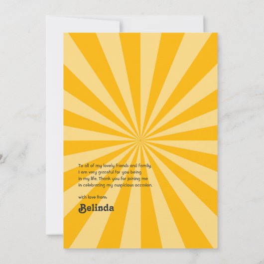 Tropical Beach Boy Here Comes The Son Baby shower Bedankkaart (Achterkant)