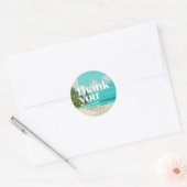 Tropical Beach Bruiloft Dank u Favor Stickers (Envelop)