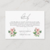 Tropical Beach bruiloft details Informatiekaartje (Voorkant)