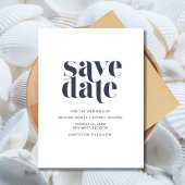 Tropical Beach Bruiloft Save the Date Cards Aankondiging