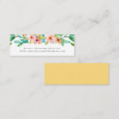 Tropical Beach Bruiloft Website Kaart Mini Visitekaartje (Voorkant / Achterkant)