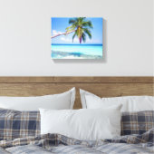 Tropical Beach Canvas Afdruk (Insitu (Slaapkamer))