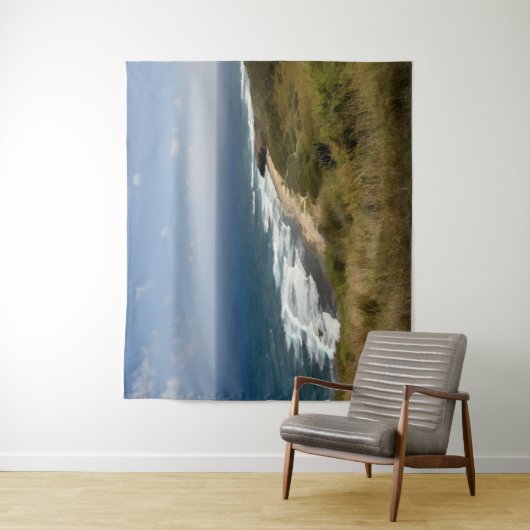 Tropical Beach Caraïbisch blauw Zee Wandkleed (In situ)