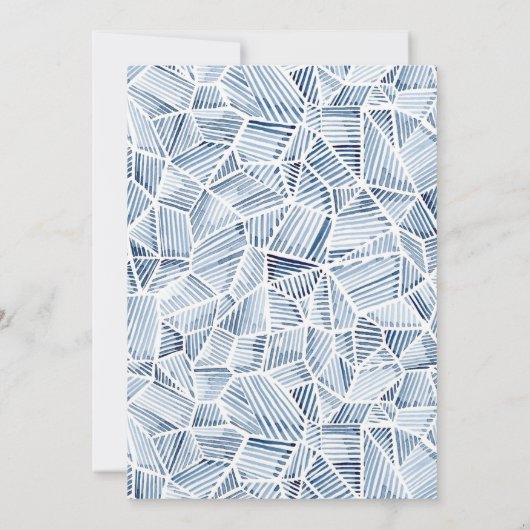 Tropical Beach Chairs Pensioenfeest Kaart (Achterkant)