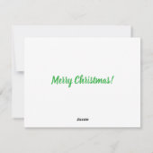 Tropical Beach Christmas Card – Custom Family card Feestdagenkaart (Achterkant)