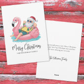 Tropical Beach Christmas Feestdagenkaart