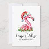 Tropical Beach Christmas Happy Holidays Feestdagenkaart (Voorkant)