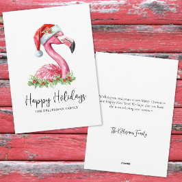 Tropical Beach Christmas Happy Holidays Feestdagenkaart