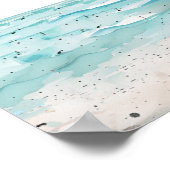 Tropical Beach Christmas Party Welcome Poster (Hoek)