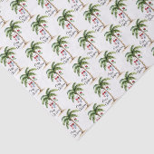 Tropical Beach Christmas Tissuepapier (Detail)