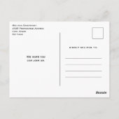 Tropical Beach Coast met Big Rock Verjaardag Uitno Briefkaart (Achterkant)