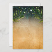 Tropical Beach Cocktail Party Vrijgezellenfeest Kaart (Achterkant)