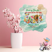 Tropical Beach Cocktails Fruits Bachelorette Party Bedankjes Labels