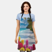 Tropical Beach Cooking Schort (Gedragen)