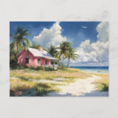 Tropical Beach Cottage Briefkaart (Voorkant)