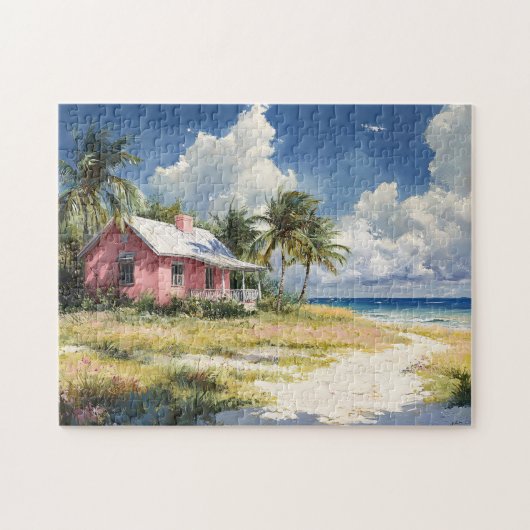 Tropical Beach Cottage Legpuzzel (Horizontaal)