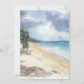 Tropical Beach Cruise bruiloft uitnodigen Kaart (Achterkant)
