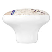 Tropical Beach custom drawer knobs ceramic Keramische Knop (Zijkant)