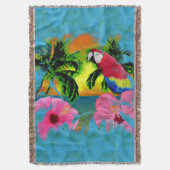Tropical Beach Deken (Voorkant Verticaal)