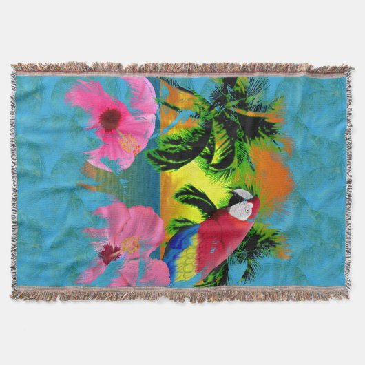 Tropical Beach Deken (Voorkant)